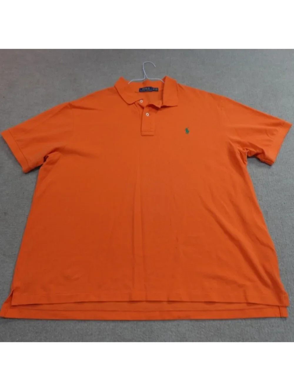 Polo Ralph Lauren Polo Shirt 2XB Orange Solid Pique